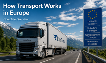 Kamionski prijevoz kroz Europu autoceste logistika kretanje tereta između zemalja EU moderna opskrbna mreža